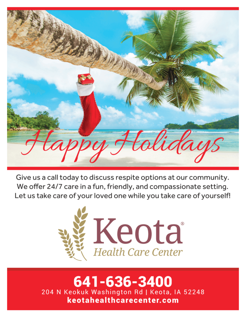 Keota_Happy Holidays Respite_Flyer