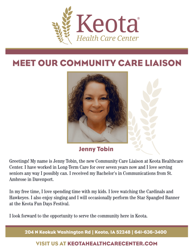 Keota_Meet Our Community Care Liaison_Jenny Tobin_v1